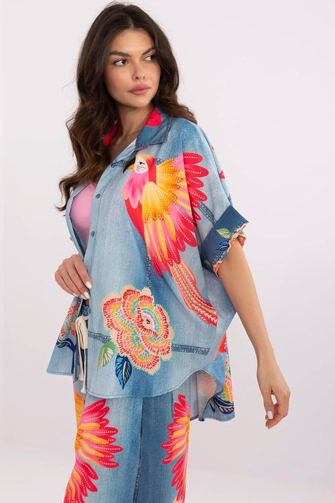 Chemise manche courte model 210033 Italy Moda